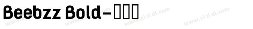 Beebzz Bold字体转换